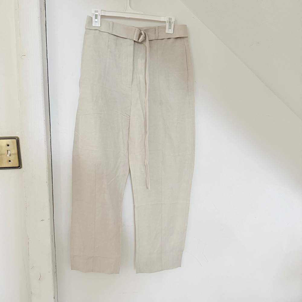 Banana Republic women’s barrel leg linen Pants - Picture 3 of 10